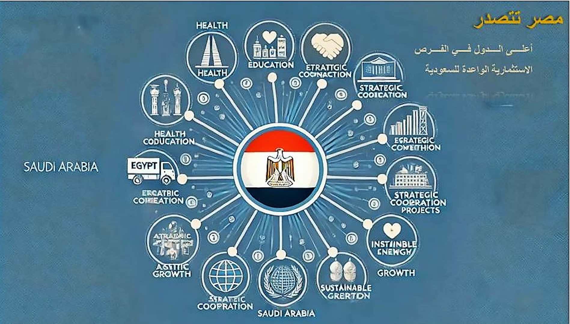 مصر تتصدر قائمة الدول الأعلى في الفرص الاستثمارية الواعدة للسعودية